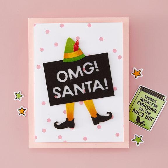 Hero Arts - Yule Fuel Collection - Letterpress + Foil Plate - Celebration-ScrapbookPal