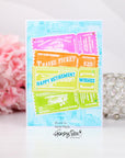 Honey Bee Stamps - 3D Embossing Folder - Air Mail-ScrapbookPal