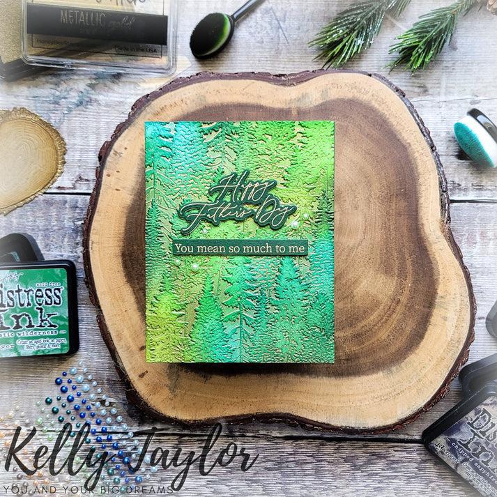 Honey Bee Stamps - 3D Embossing Folder - Into The Woods-ScrapbookPal