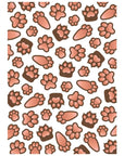 Honey Bee Stamps - 3D Embossing Folder - Paw Prints-ScrapbookPal