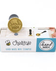 Honey Bee Stamps - Bee Creative Wax Stamper - Hand Made-ScrapbookPal