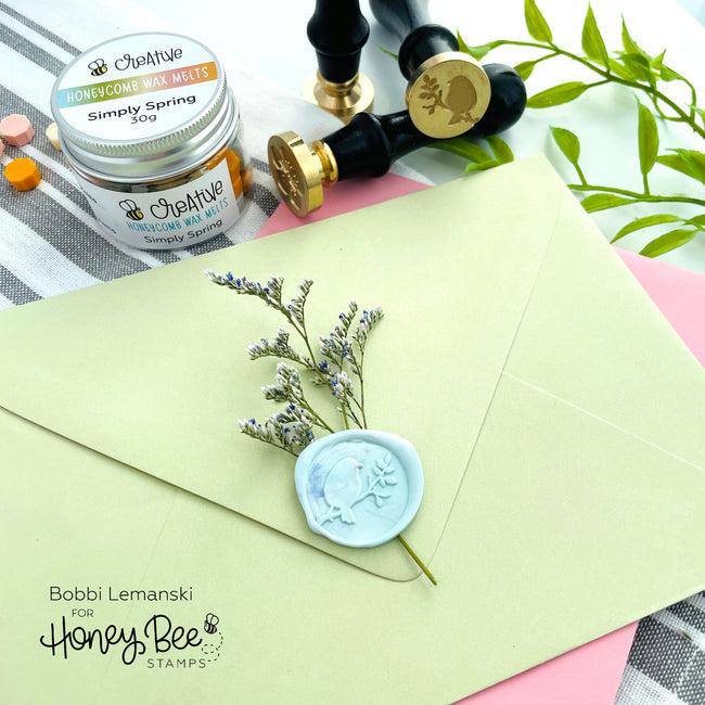 Honey Bee Stamps - Bee Creative Wax Stamper - Spring Bird