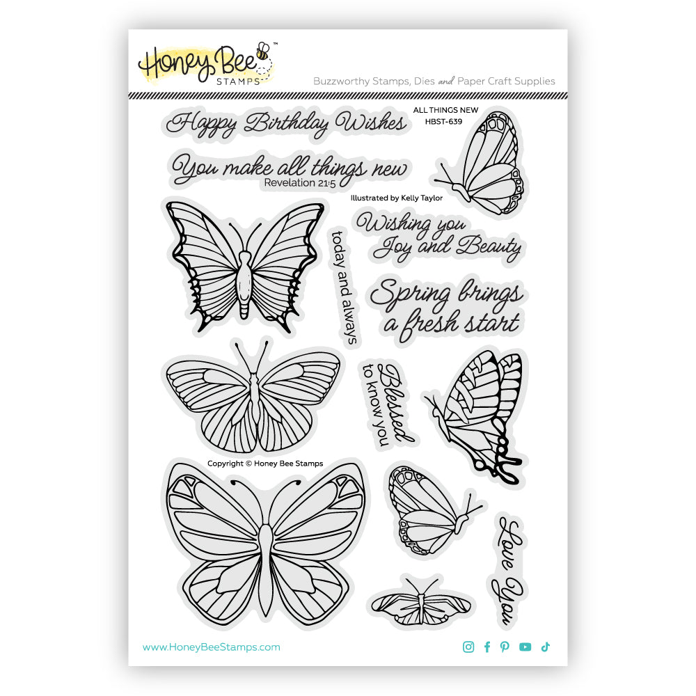 Honey Bee Stamps - Clear Stamps - All Things New-ScrapbookPal
