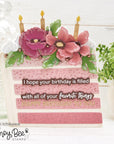 Honey Bee Stamps - Clear Stamps - Birthday Wishes-ScrapbookPal