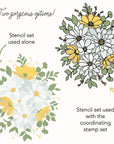 Honey Bee Stamps - Clear Stamps - Daisy Layers Bouquet-ScrapbookPal
