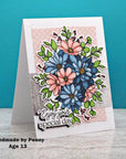 Honey Bee Stamps - Clear Stamps - Daisy Layers Bouquet-ScrapbookPal