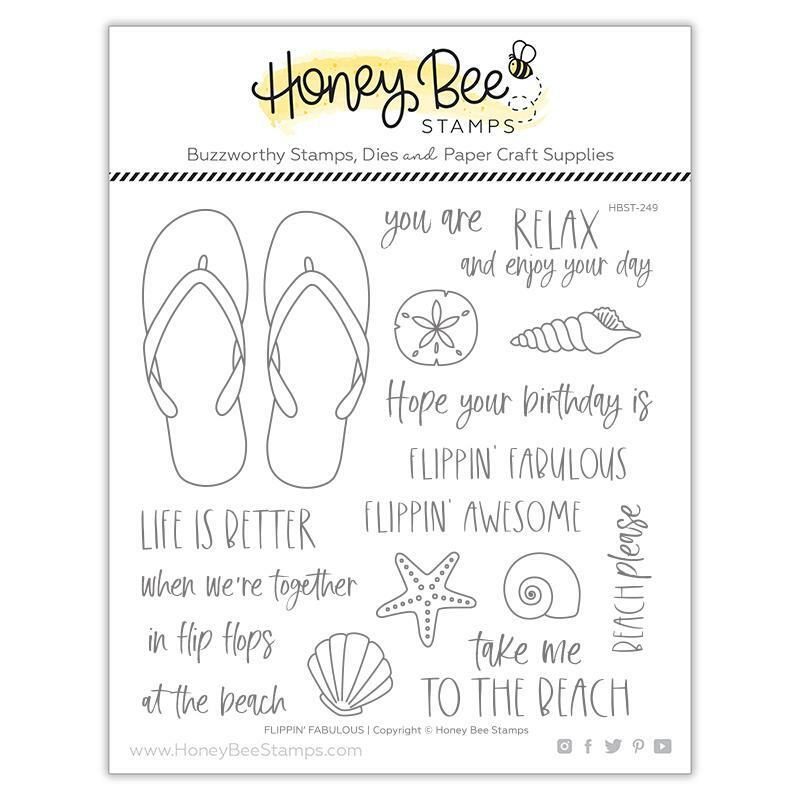 Honey Bee Stamps - Clear Stamps - Flippin&#39; Fabulous-ScrapbookPal