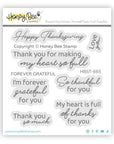 Honey Bee Stamps - Clear Stamps - Forever Grateful-ScrapbookPal