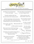 Honey Bee Stamps - Clear Stamps - Inside: Welcome Baby Sentiments-ScrapbookPal
