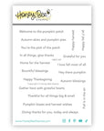 Honey Bee Stamps - Clear Stamps - Mini Messages: Fall-ScrapbookPal