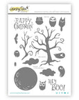 Honey Bee Stamps - Clear Stamps - Owlloween-ScrapbookPal
