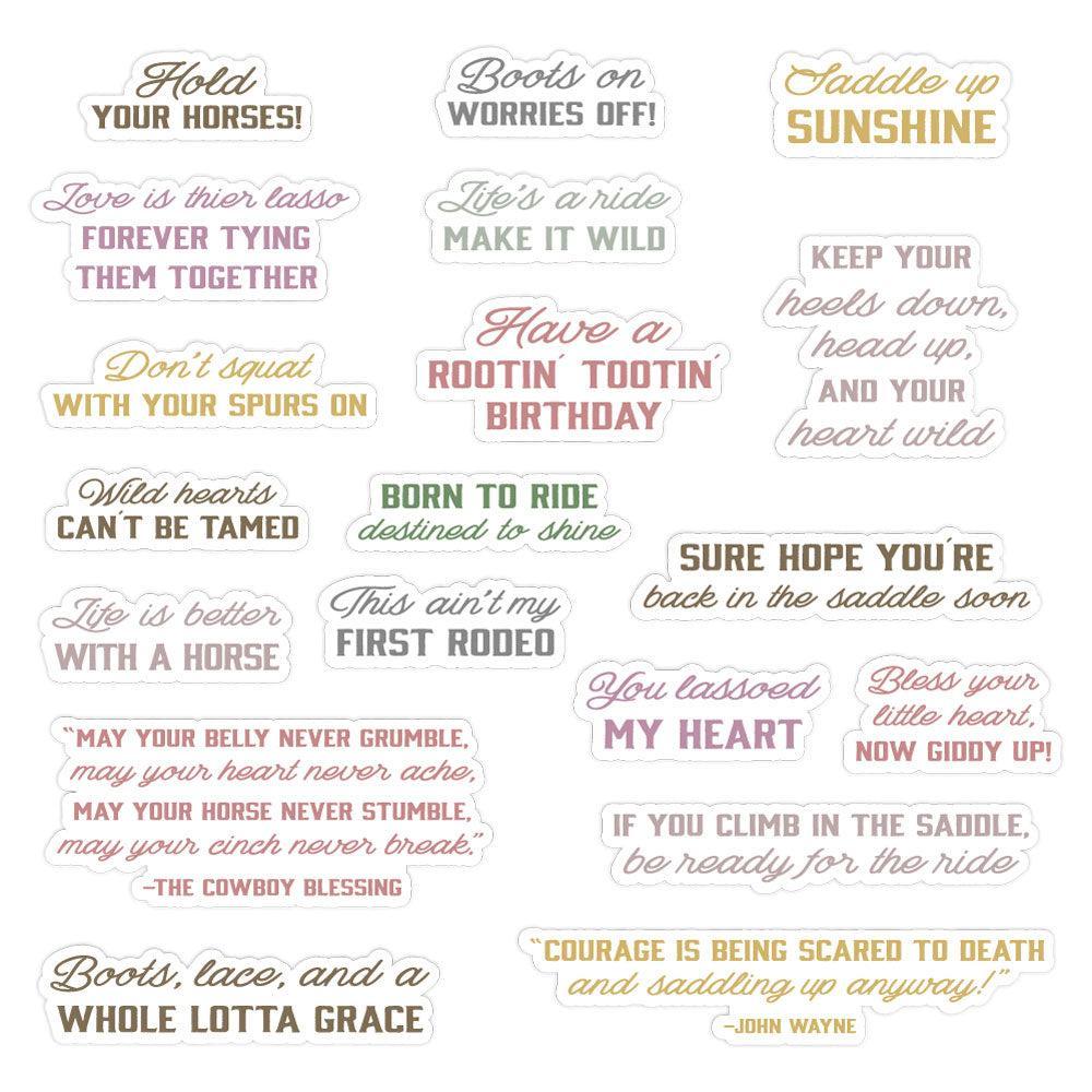 Honey Bee Stamps - Clear Stamps - Saddle Up-ScrapbookPal