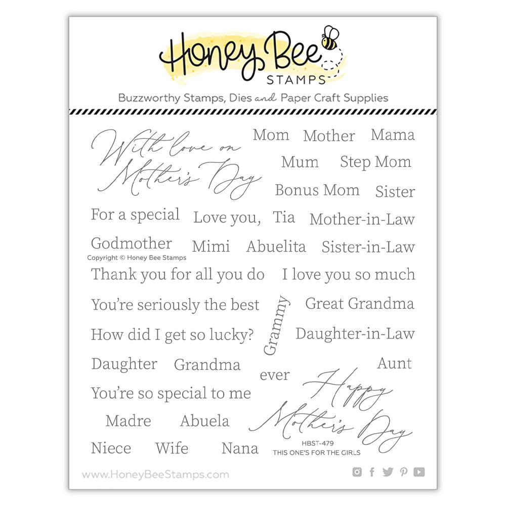 Honey Bee Stamps - Clear Stamps - This One&#39;s For The Girls-ScrapbookPal