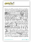 Honey Bee Stamps - Cling Stamps - Land of The Free-ScrapbookPal