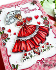 Honey Bee Stamps - Cling Stamps - Queen Of Hearts-ScrapbookPal