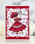 Honey Bee Stamps - Cling Stamps - Queen Of Hearts-ScrapbookPal
