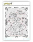 Honey Bee Stamps - Cling Stamps - Queen Of Hearts-ScrapbookPal