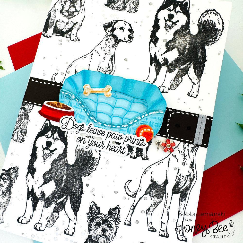 Honey Bee Stamps - Cling Stamps - Tail Waggers-ScrapbookPal