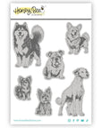 Honey Bee Stamps - Cling Stamps - Tail Waggers-ScrapbookPal