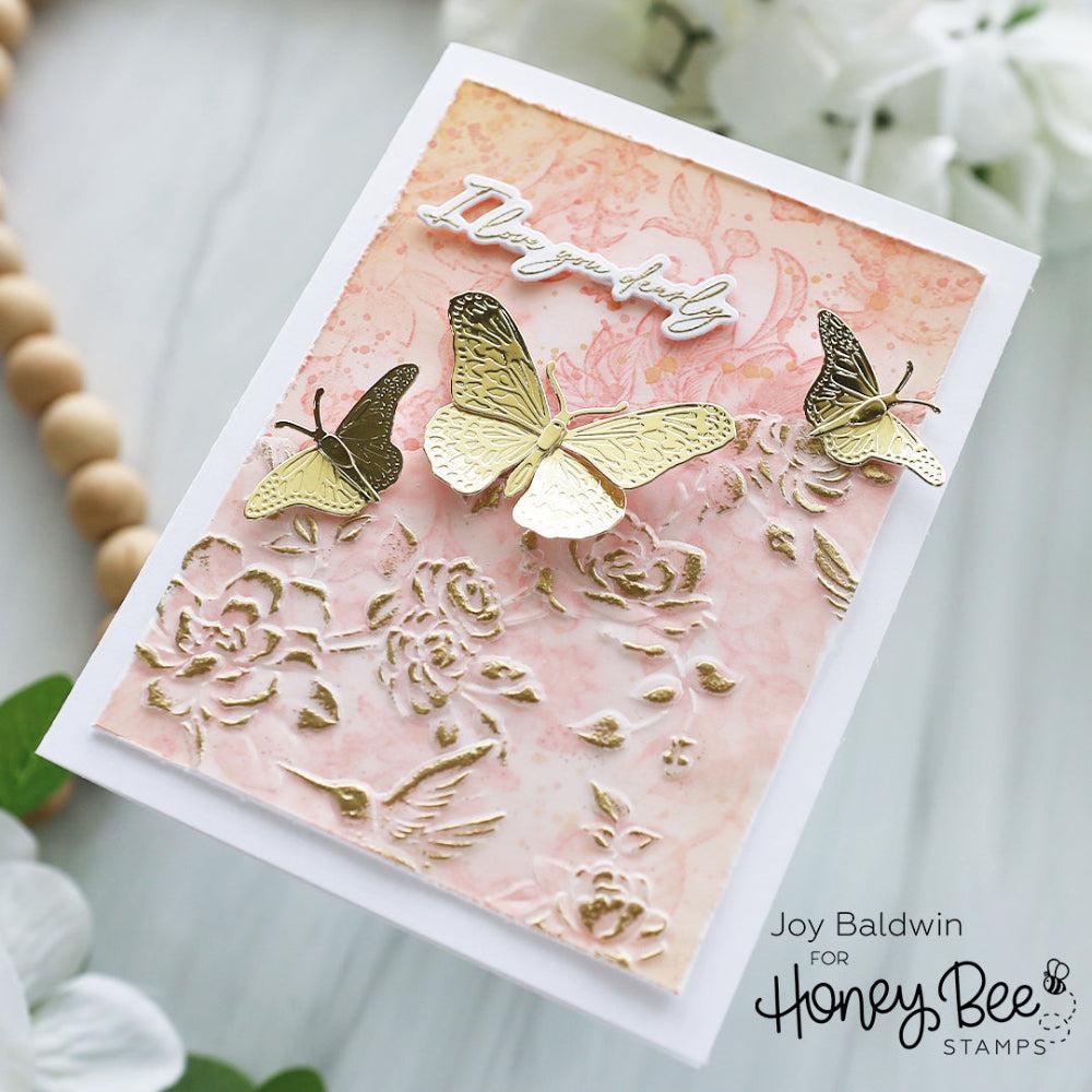Honey Bee Stamps - Cling Stamps - Zelia's English Garden-ScrapbookPal