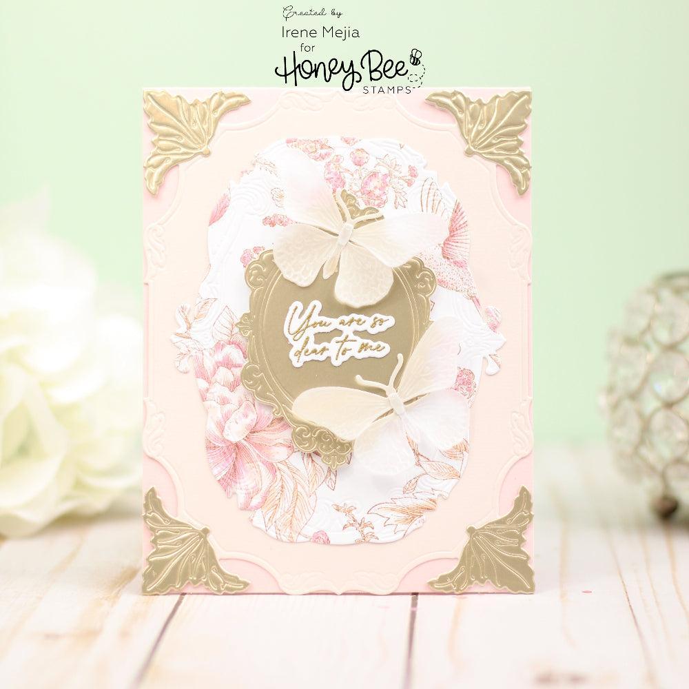 Honey Bee Stamps - Cling Stamps - Zelia's English Garden-ScrapbookPal