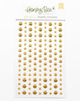 Honey Bee Stamps - Enamel Stickers - Gold Glimmer-ScrapbookPal
