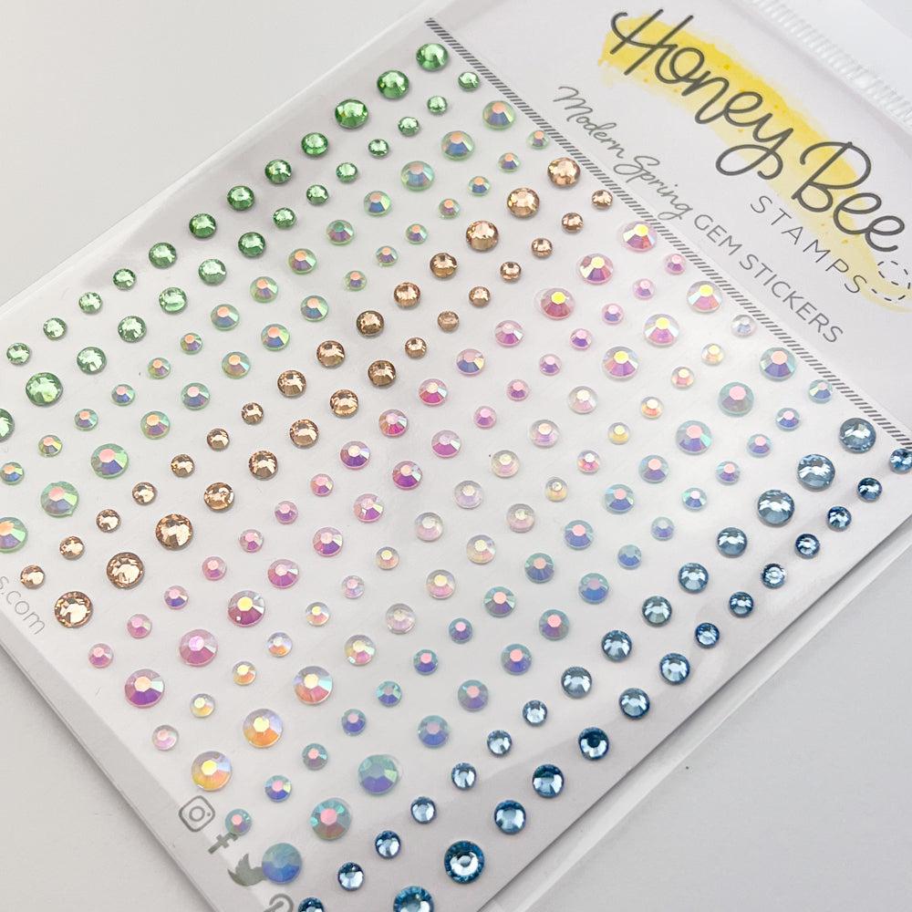 Honey Bee Stamps - Gem Stickers - Modern Spring-ScrapbookPal