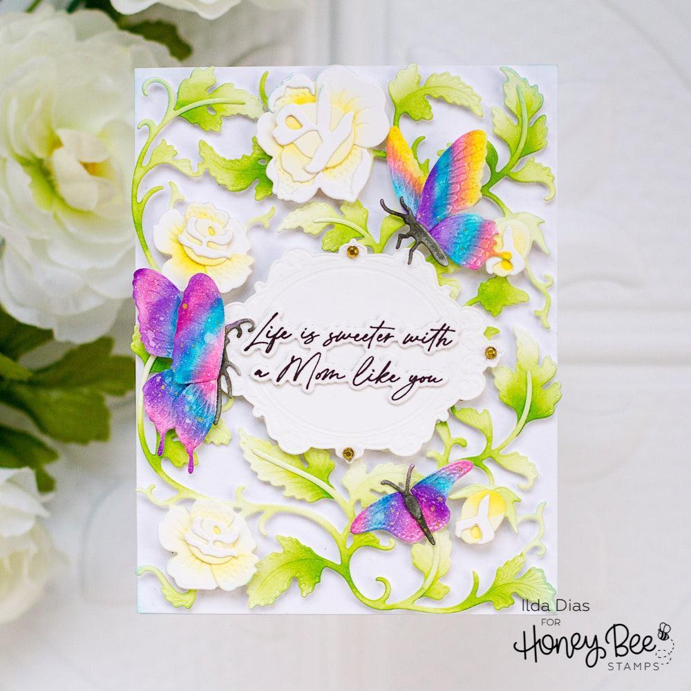 Honey Bee Stamps - Honey Cuts - Bold Background: Chinoiserie-ScrapbookPal