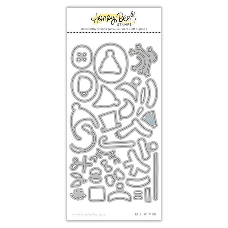 Honey Bee Stamps - Honey Cuts - Build A Snowman-ScrapbookPal