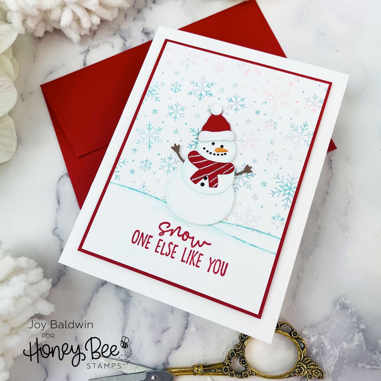 Honey Bee Stamps - Honey Cuts - Build A Snowman-ScrapbookPal