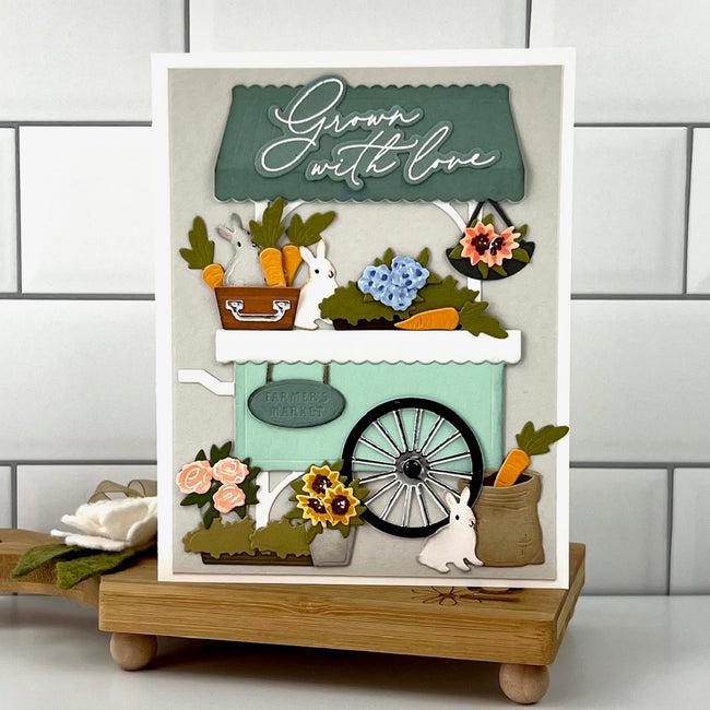 Honey Bee Stamps - Honey Cuts - Farmer's Market Cart Add-On-ScrapbookPal