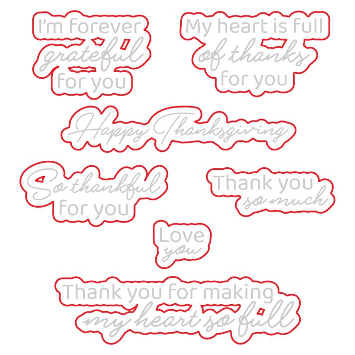 Honey Bee Stamps - Honey Cuts - Forever Grateful-ScrapbookPal