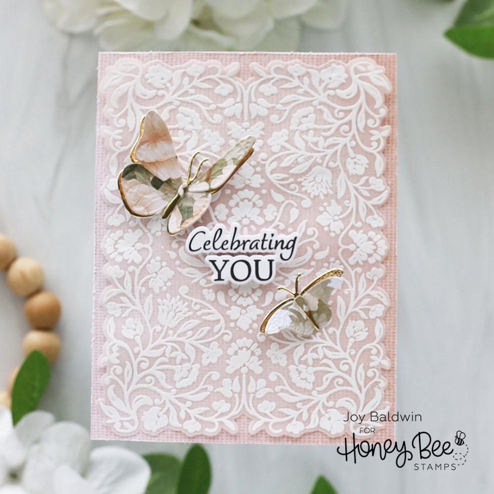 Honey Bee Stamps - Honey Cuts - Lovely Layers: Butterflies-ScrapbookPal