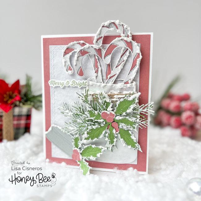 Honey Bee Stamps - Honey Cuts - Lovely Layers: Candy Cane-ScrapbookPal