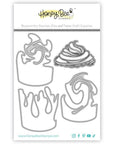 Honey Bee Stamps - Honey Cuts - Lovely Layers: Coffee Cup Swirls Add-On-ScrapbookPal