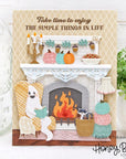 Honey Bee Stamps - Honey Cuts - Lovely Layers: Fireplace-ScrapbookPal