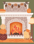 Honey Bee Stamps - Honey Cuts - Lovely Layers: Fireplace Falloween Add-On-ScrapbookPal