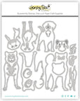 Honey Bee Stamps - Honey Cuts - Lovely Layers: Medium Dogs-ScrapbookPal