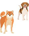 Honey Bee Stamps - Honey Cuts - Lovely Layers: Medium Dogs-ScrapbookPal