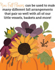 Honey Bee Stamps - Honey Cuts - Lovely Layers: Mini Fall Florals-ScrapbookPal