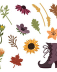 Honey Bee Stamps - Honey Cuts - Lovely Layers: Mini Fall Florals-ScrapbookPal