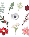 Honey Bee Stamps - Honey Cuts - Lovely Layers: Mini Holiday Florals-ScrapbookPal