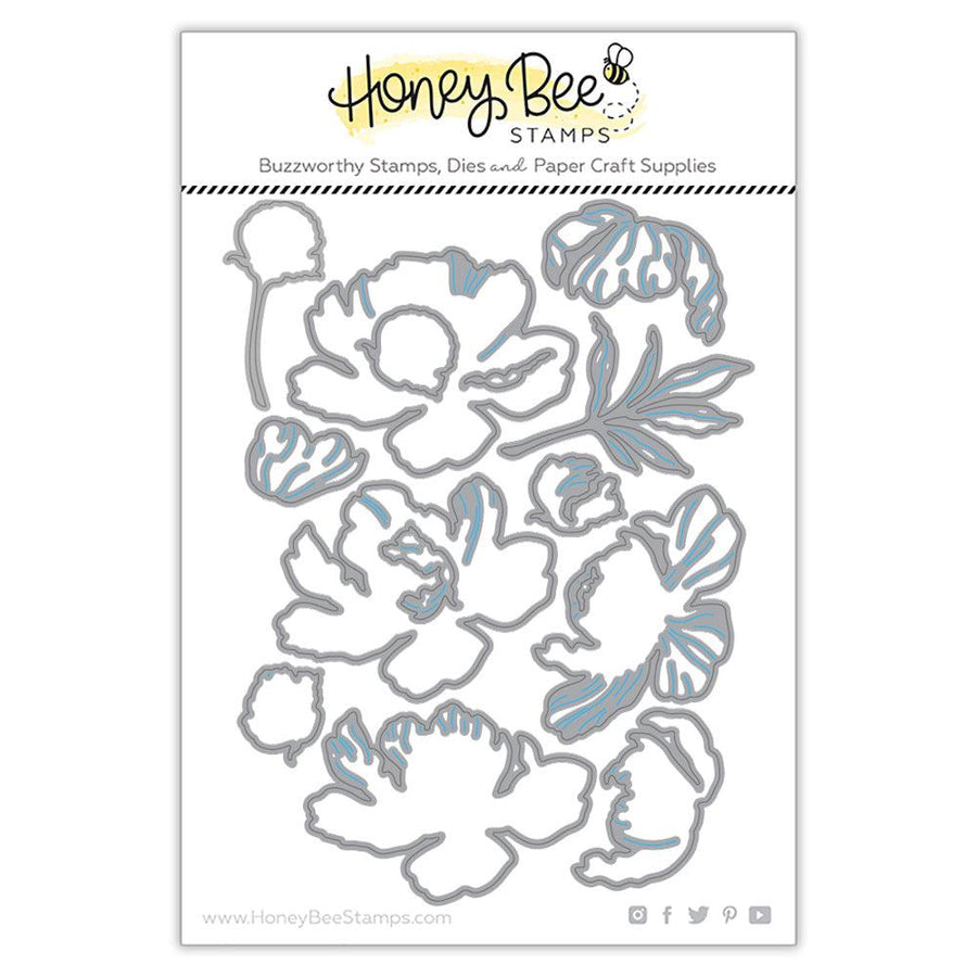 Honey Bee Stamps - Honey Cuts - Lovely Layers: Peony-ScrapbookPal