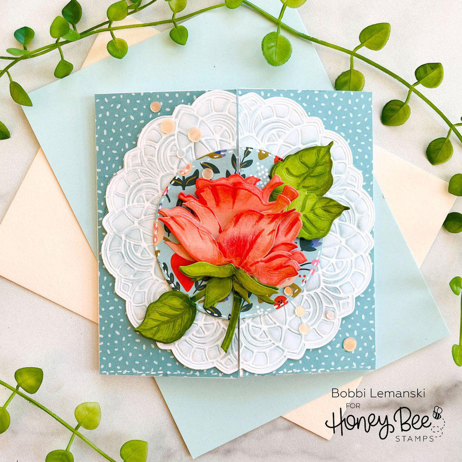Honey Bee Stamps - Honey Cuts - Lovely Layers: Roses-ScrapbookPal