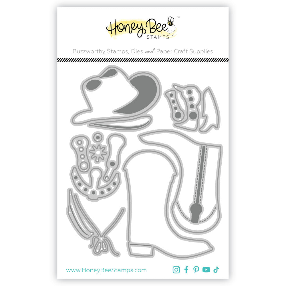 Honey Bee Stamps - Honey Cuts - Lovely Layers: Western Wear-ScrapbookPal