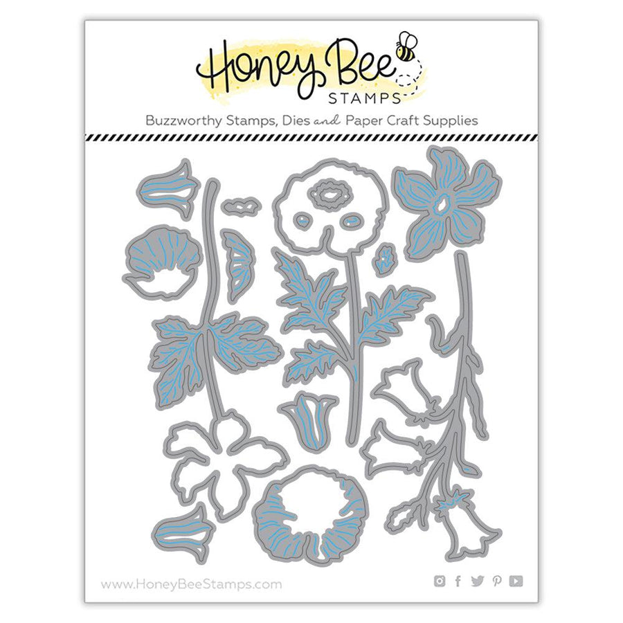 Honey Bee Stamps - Honey Cuts - Lovely Layers: Wildflowers-ScrapbookPal