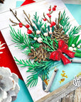 Honey Bee Stamps - Honey Cuts - Lovely Layers: Winter Greenery-ScrapbookPal