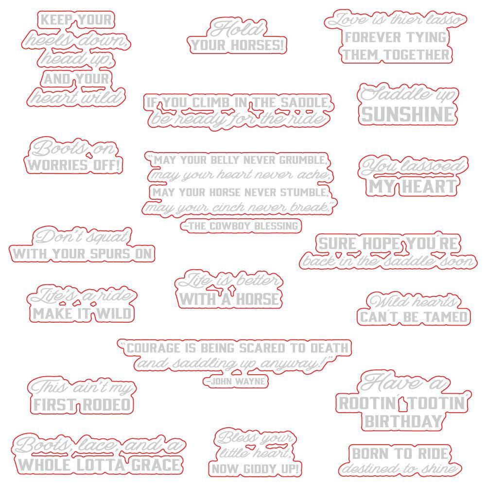 Honey Bee Stamps - Honey Cuts - Saddle Up-ScrapbookPal