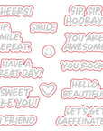 Honey Bee Stamps - Honey Cuts - Sip. Smile. Repeat.-ScrapbookPal