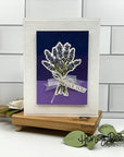 Honey Bee Stamps - Honey Cuts - Spring Leaves A2 Pierced Cover Plate-ScrapbookPal